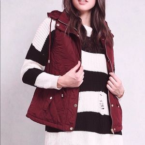 -SOLD- Vest with Detachable Hood